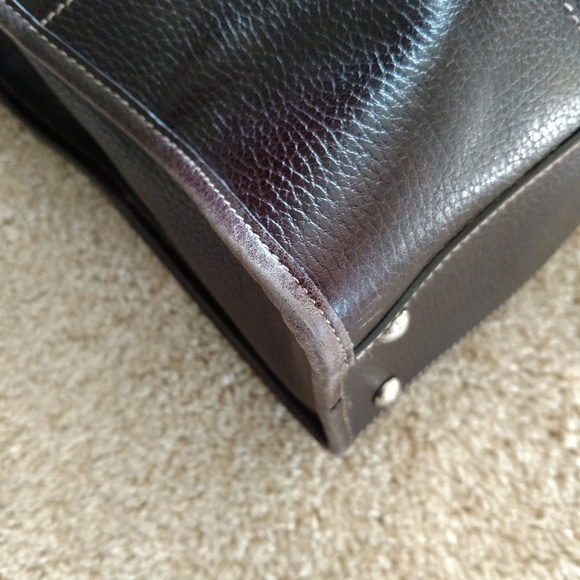 Extra Large Gucci Leather Tote Authentic Brown - Picture 7 of 8